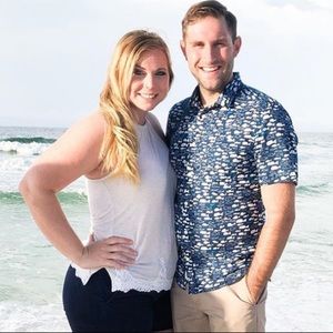 Dressy tank top with lace trim